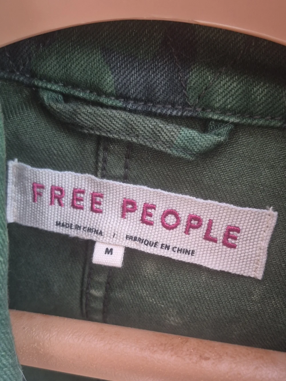 Free People Seize The Day Camo Jacket Size M - Picture 2 of 3